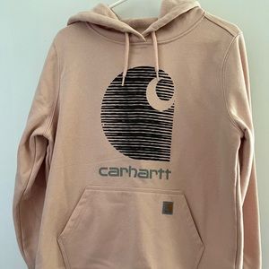 Pink carhartt sweater hoodie